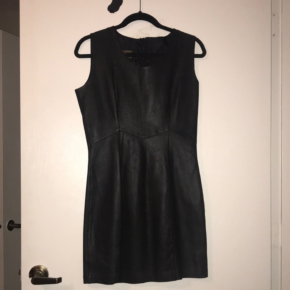 Lusant Leather Mini Dress